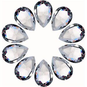 10pcs Crystal Pendants 1.5"/38mm Crystal Suncatcher - Hanging